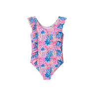 Andy & Evan - Kids (2-7) One Piece Swim Suit | Floral: Blue
