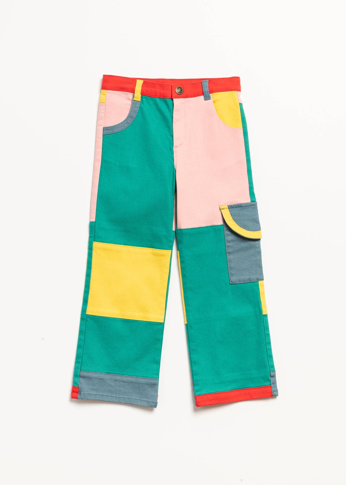 Finding Foxtale - Primary Patchwork Pants: Primary Colors