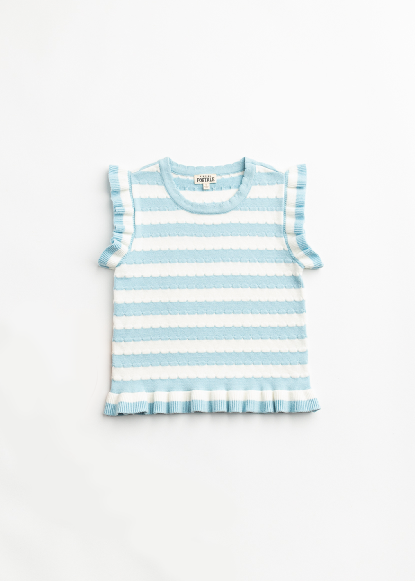 Finding Foxtale - Blue Skies Sweater Tank: Blue Skies Stripe / 8