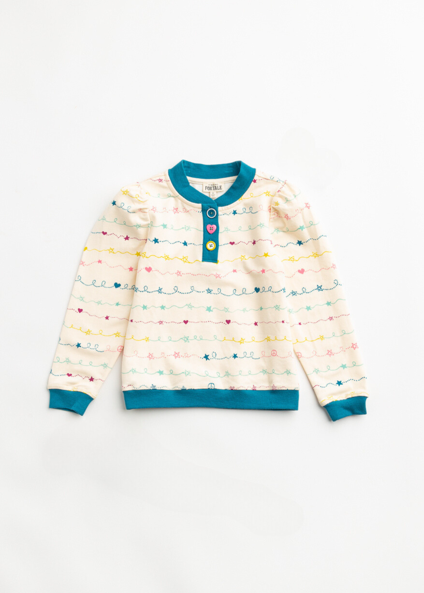 Finding Foxtale - Scribble Top: Scribble Print