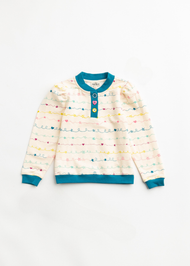 Finding Foxtale - Scribble Top: Scribble Print