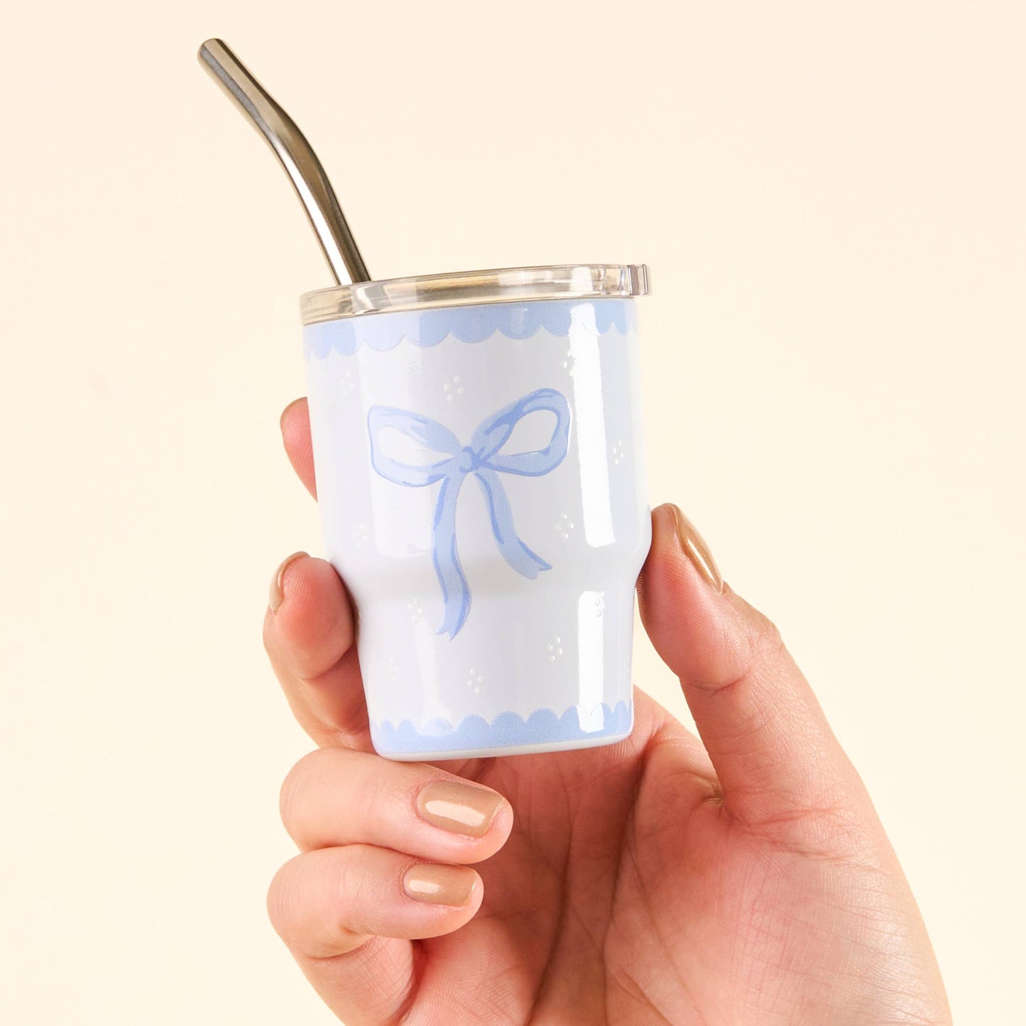 The Darling Effect - 2 oz Tiny Tumbler-Bow Blue