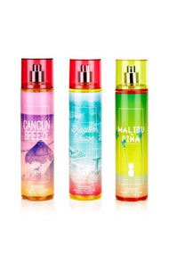 So French Perfumes - The Escapes Collection 3-Piece Tropical Fantasy Body Mist Set