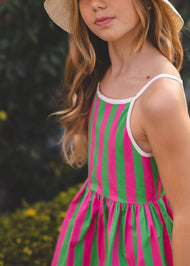 Finding Foxtale - Courtside Dress: Watermelon Stripe / 2