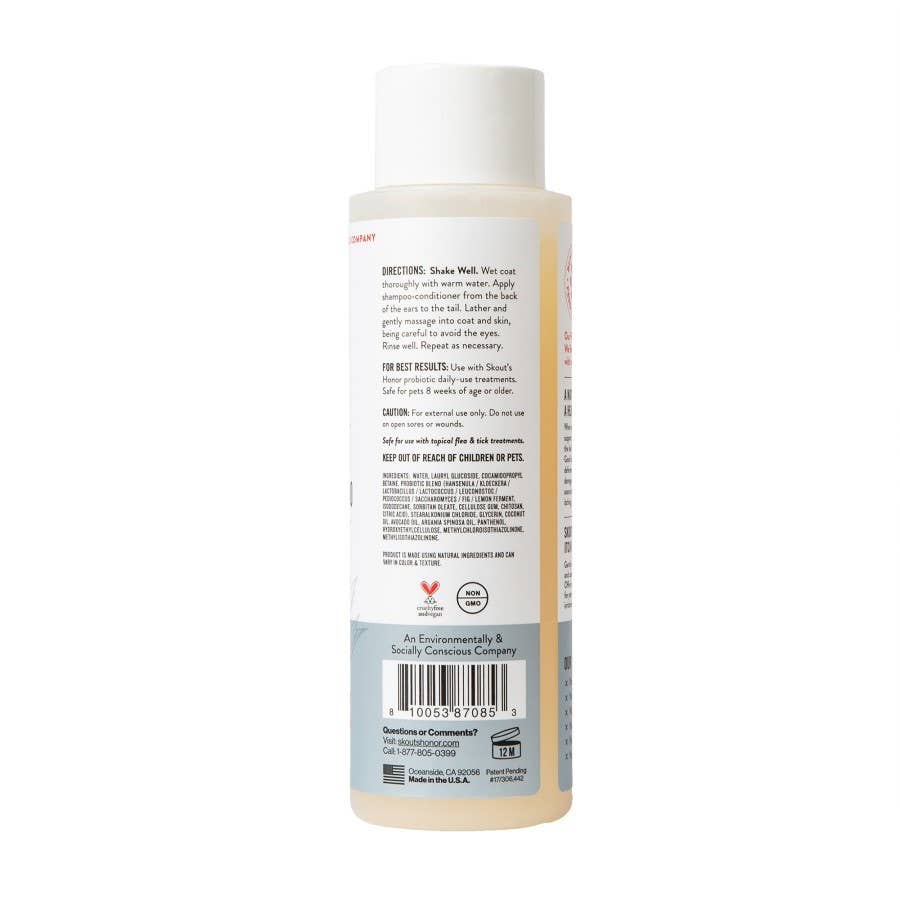 Pet Palette Distribution - Skout's Honor Probiotic Shampoo Conditioner Itch Relief 16oz