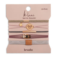 K'Lani hair tie bracelets - Breathe  Hair Tie Bracelets