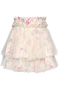 Hannah Banana - 2 TIER TUTU SKIRT: IVORY MULTI