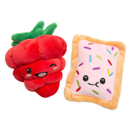 Pet Palette Distribution - SnugArooz Poptart and Raspberry Plush Dog Toy 2pk