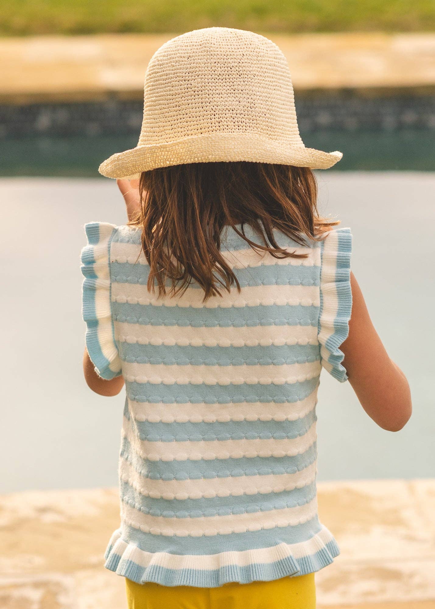 Finding Foxtale - Blue Skies Sweater Tank: Blue Skies Stripe / 8