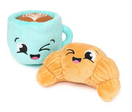 Pet Palette Distribution - FuzzYard Croissant & Cappuccino Plush Dog Toy 2pk