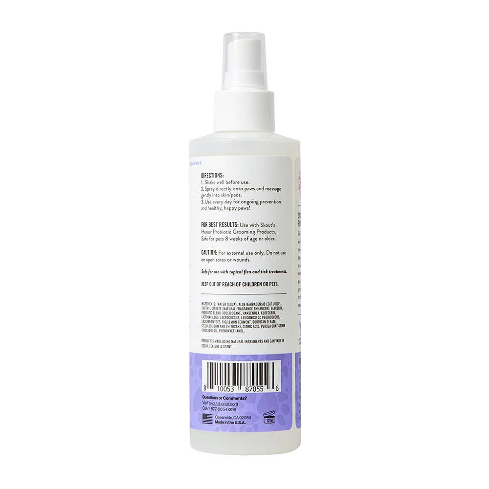 Pet Palette Distribution - Skout's Honor Probiotic Paw Spray 8 oz
