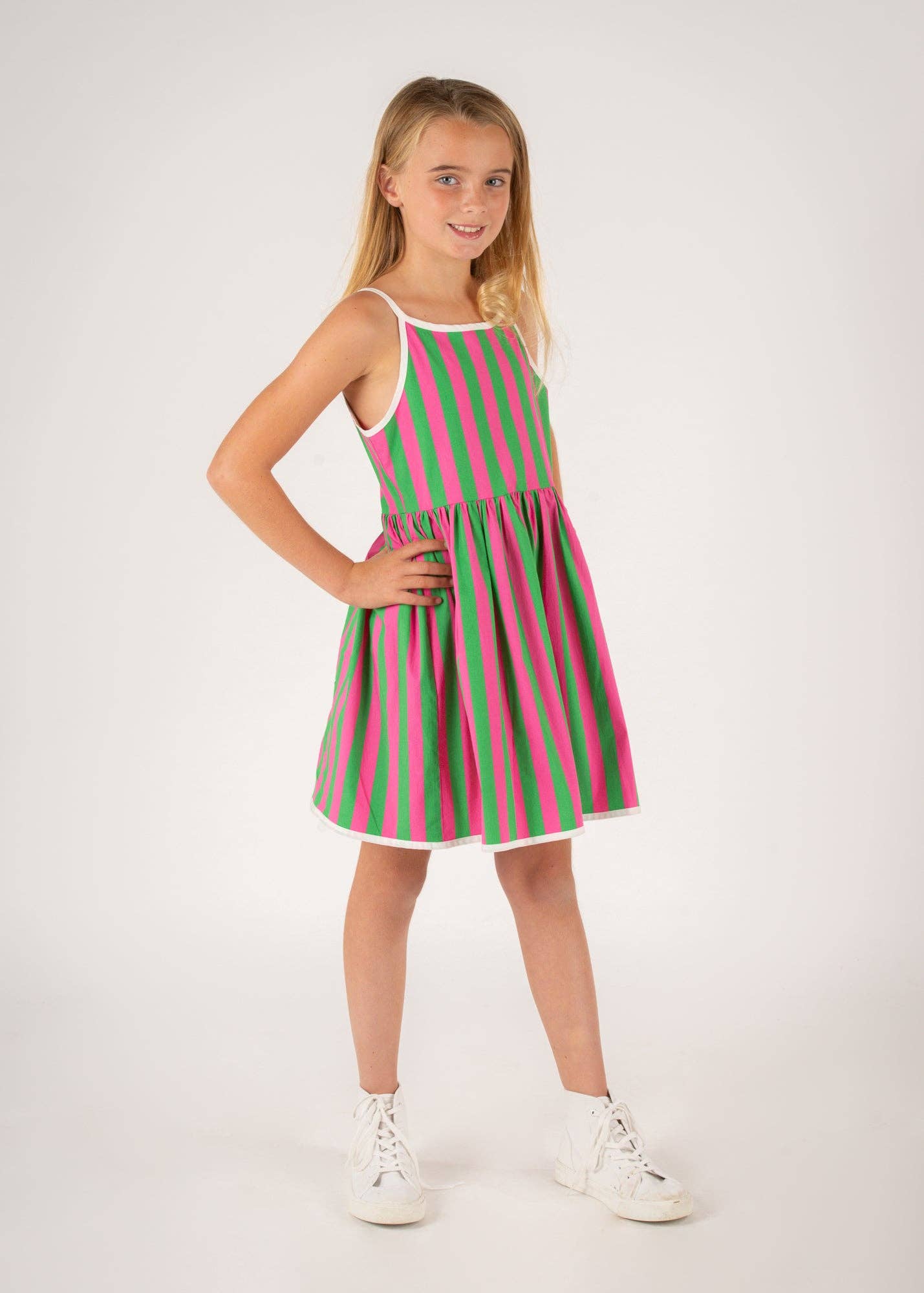Finding Foxtale - Courtside Dress: Watermelon Stripe / 2