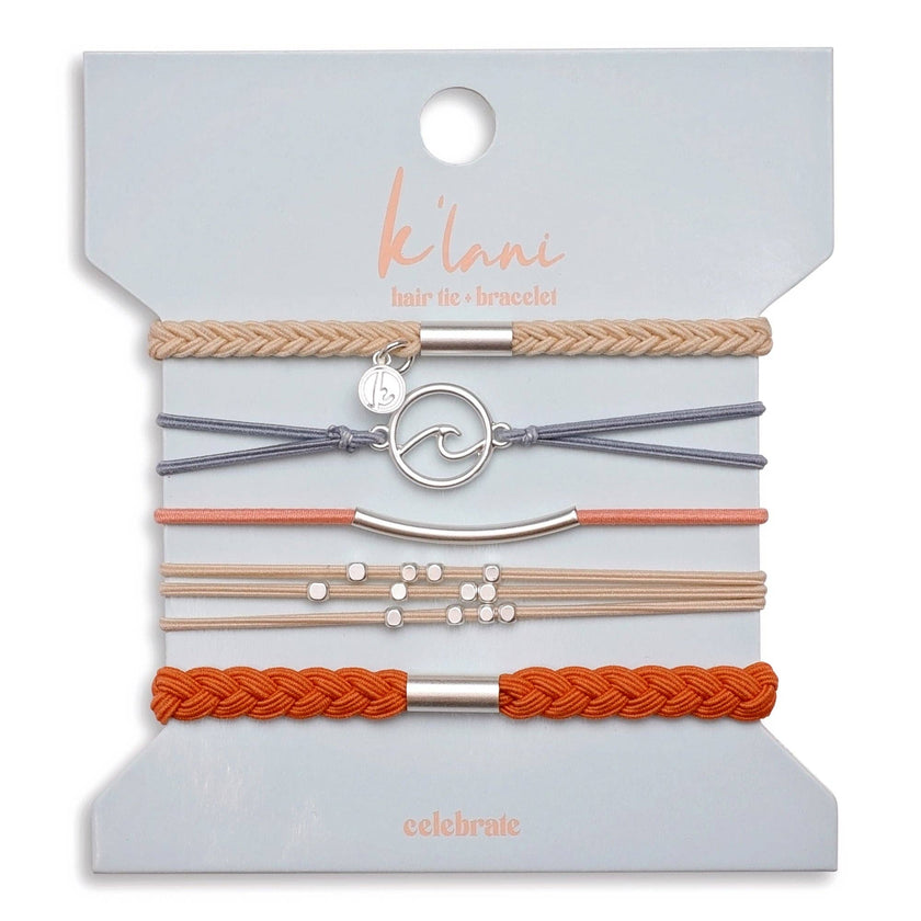 K'Lani hair tie bracelets - Celebrate Hair Tie Bracelets