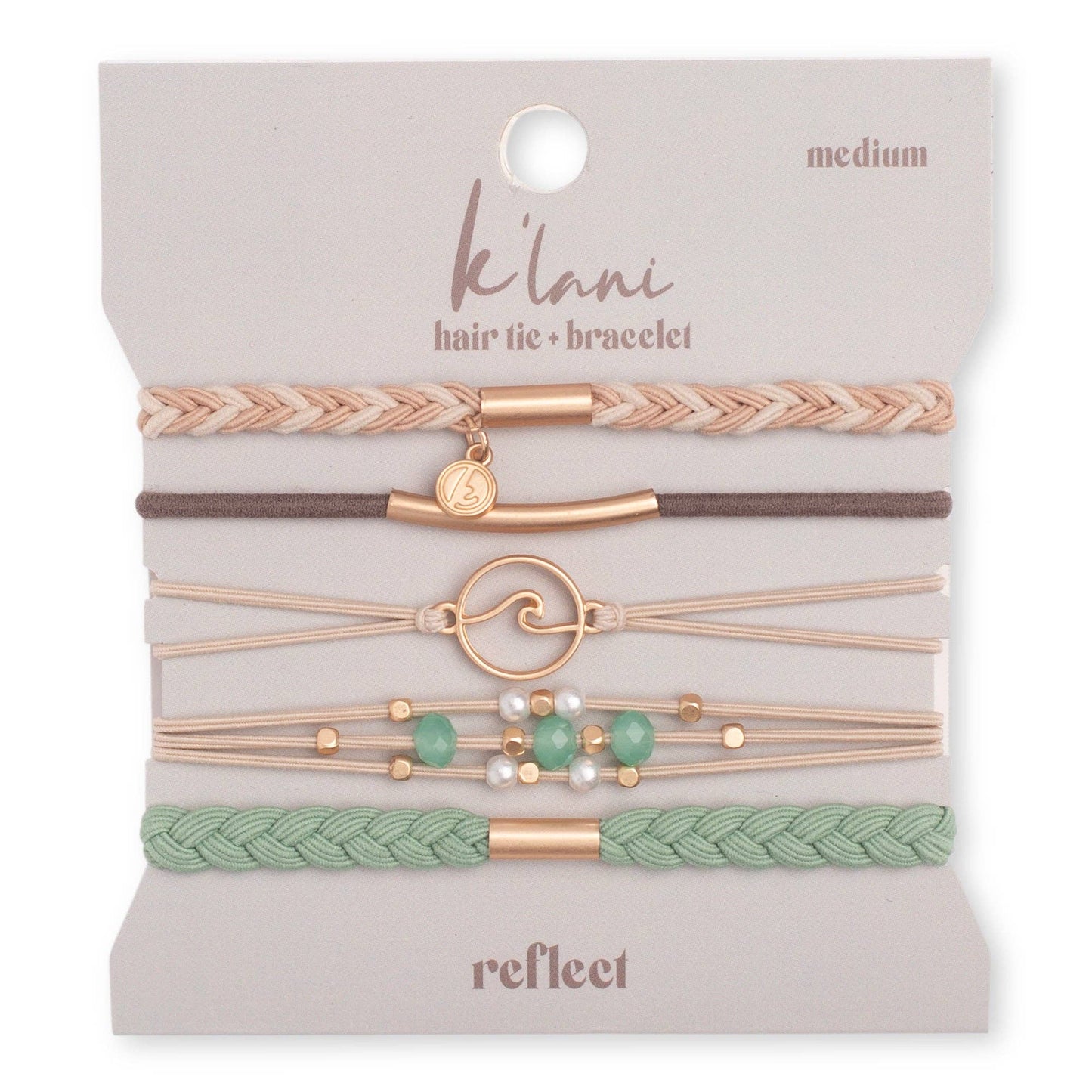 K'Lani hair tie bracelets - Reflect Hair Tie Bracelets: Small