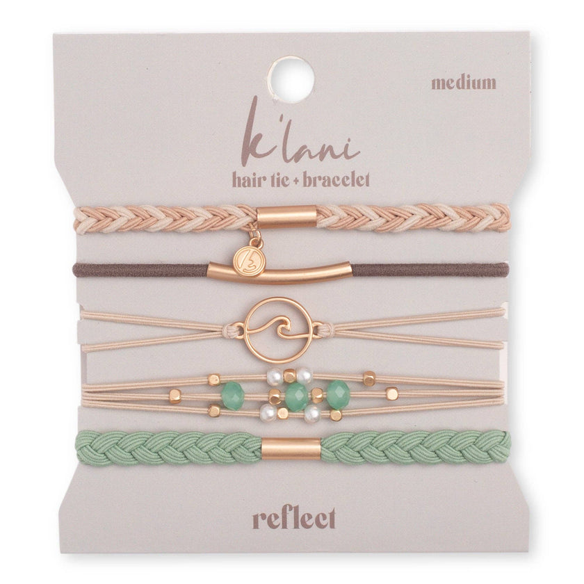 K'Lani hair tie bracelets - Reflect Hair Tie Bracelets: Small