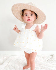 Bailey's Blossoms - Dixie Dress Romper - Pickin' Daisies