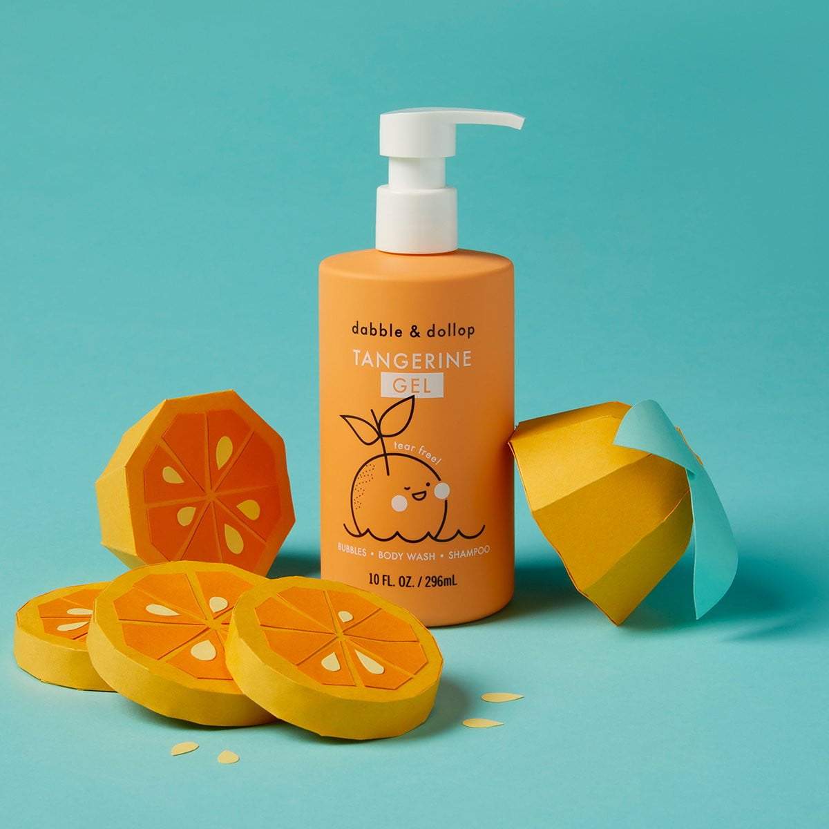 Dabble & Dollop - All-Natural Tangerine Shampoo, Body Wash & Bubbles
