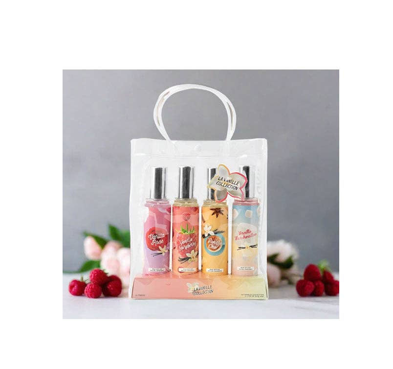 So French Perfumes - Vanille 4-Piece Body Mist Sampler Set