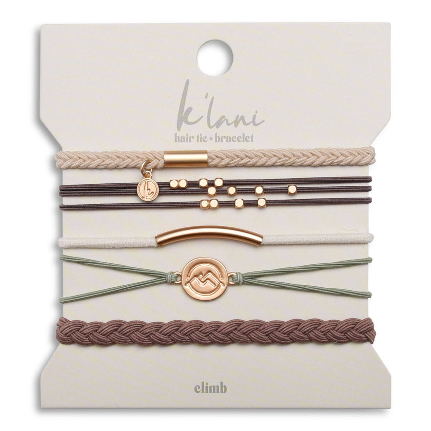 K'Lani hair tie bracelets - Climb Hair Tie Bracelets