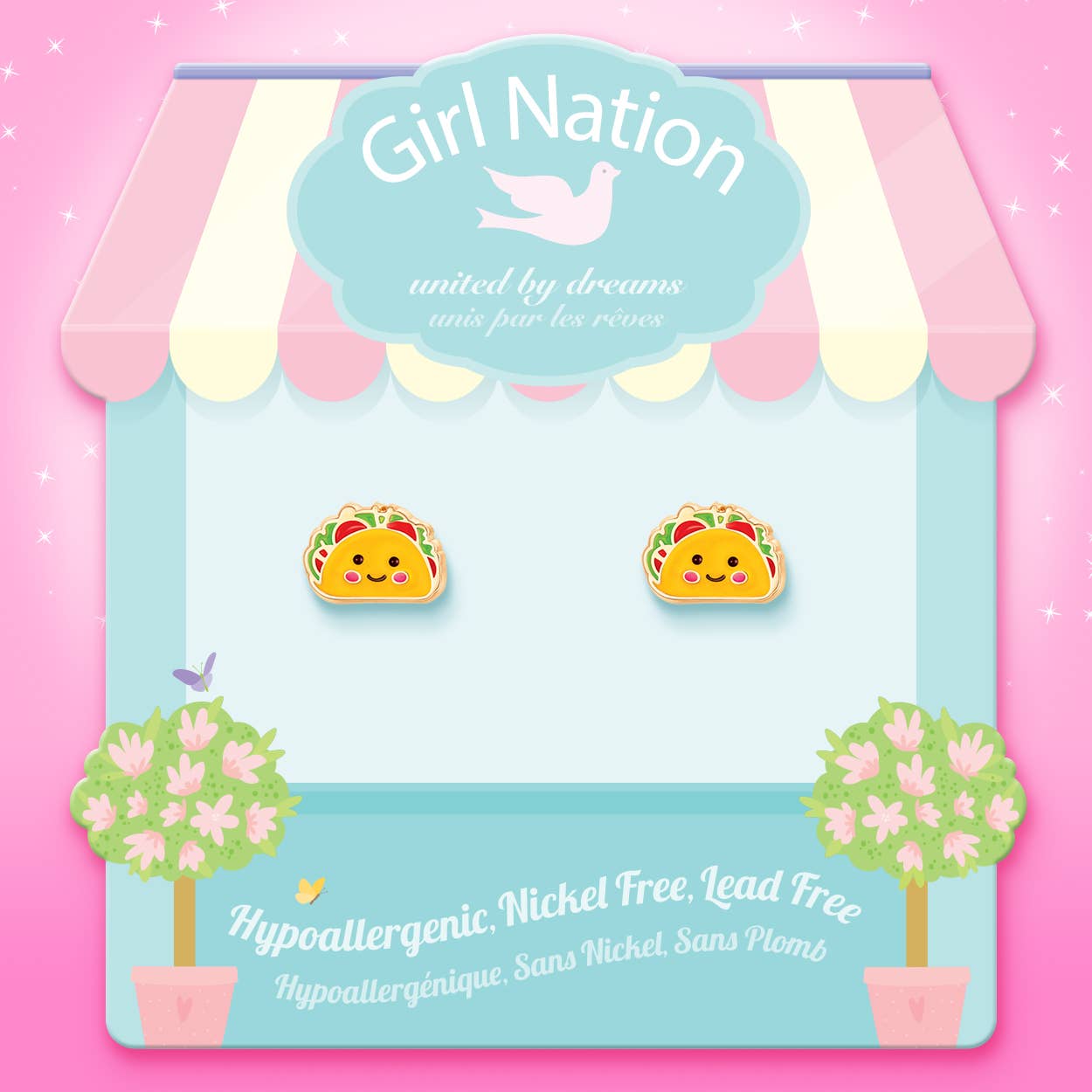 Girl Nation - Taco Belle Cutie Stud Earrings
