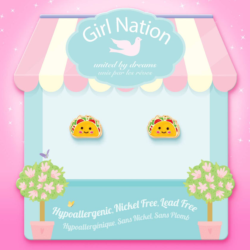 Girl Nation - Taco Belle Cutie Stud Earrings