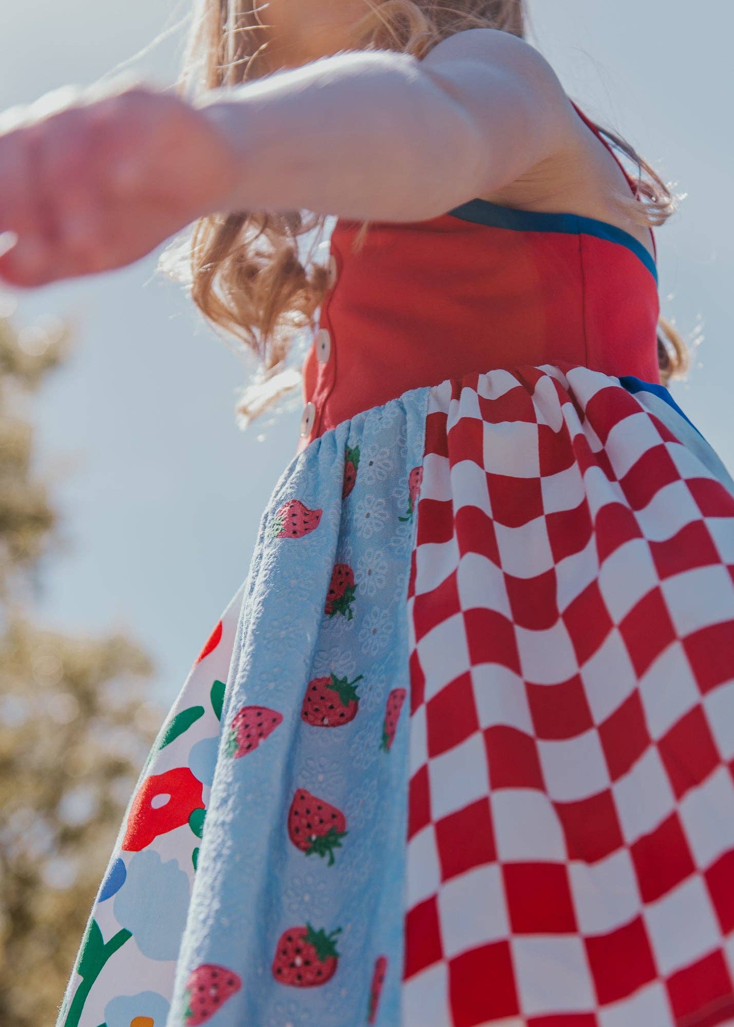 Finding Foxtale - Block Party Dress: Americana Mix