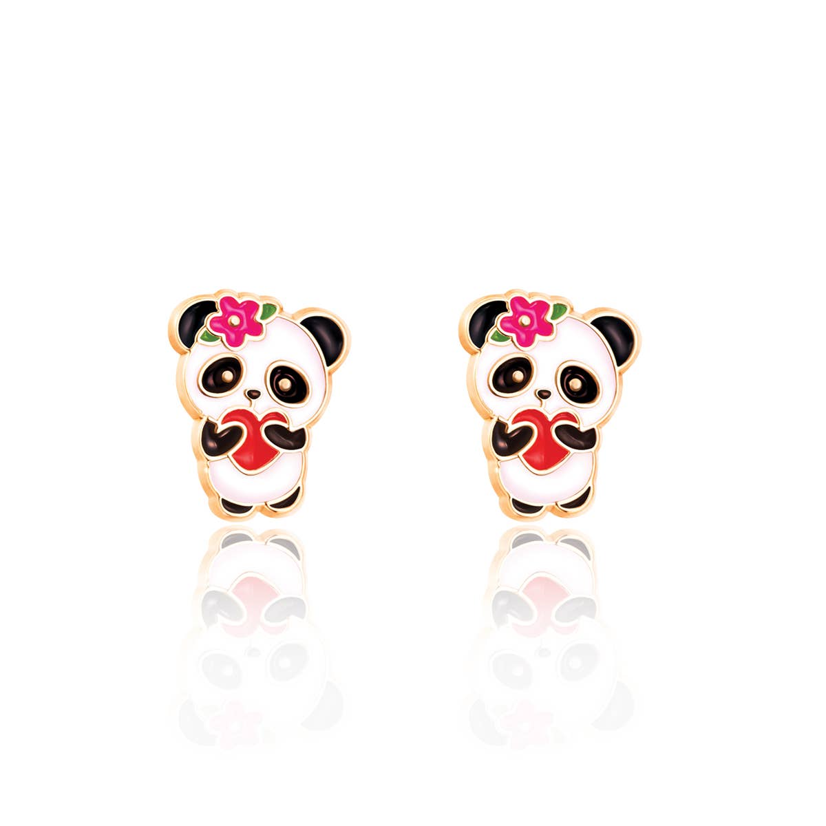 Girl Nation - Panda Love Cutie Stud Earrings