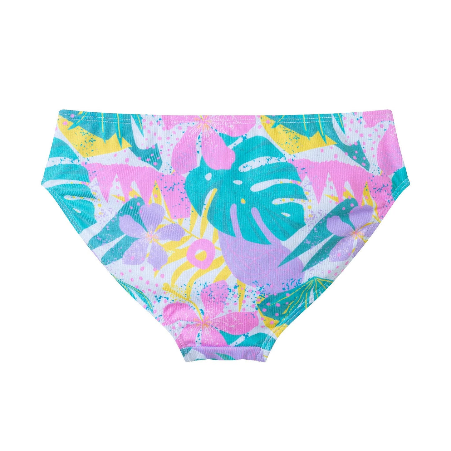 Andy & Evan - Kids (7-16) Crisscross Two-Piece | Tropical Palm: White