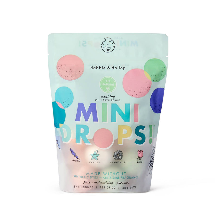 Dabble & Dollop - Mini Drops Bath Bombs - All-Natural Soothing Scents