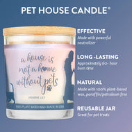 Pet House by One Fur All - Sentiments Jasmine Lily 9 oz Candle