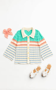 Finding Foxtale - Pleasantville Sweater: Pleasant Stripes