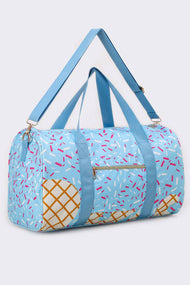 sassy kids palace - Ice Cream Pattern Canvas Duffle Bag