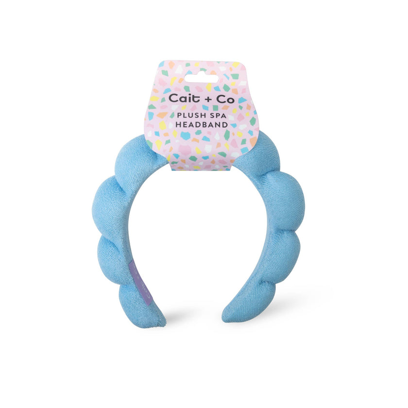 Cait + Co - Plush Spa Headband - Sapphire | Gem Collection