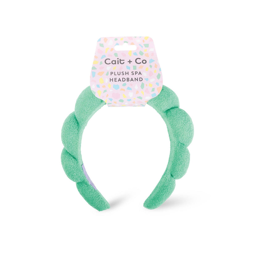 Cait + Co - Plush Spa Headband - Emerald | Gem Collection