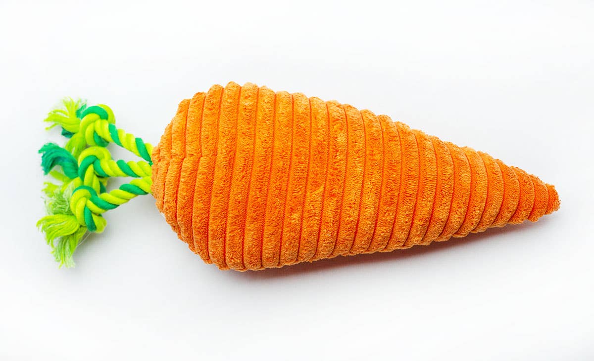 Pet Palette Distribution - ThoozyPet Carrot Plush Dog Toy 10"