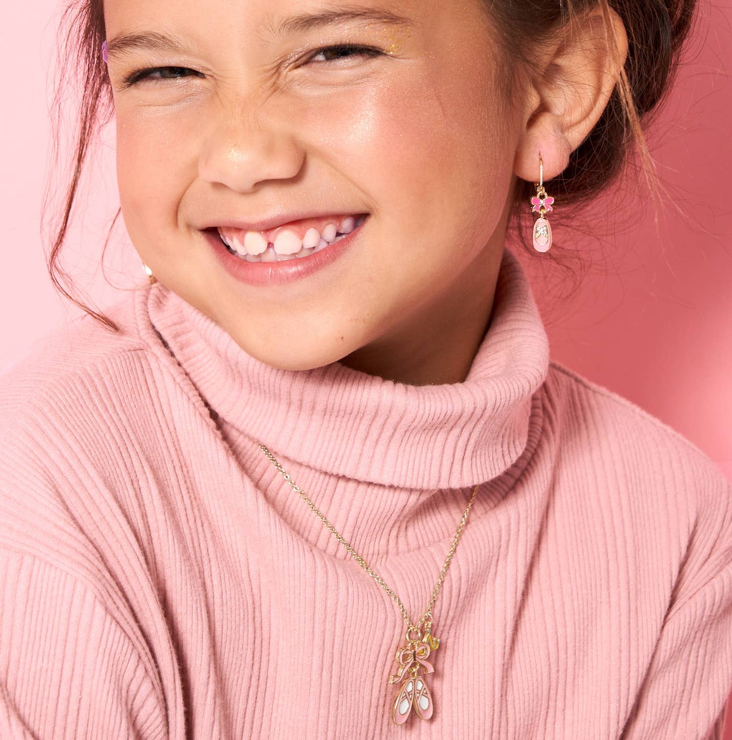 Girl Nation - Crystal Ballet Shoes Leverback Earrings