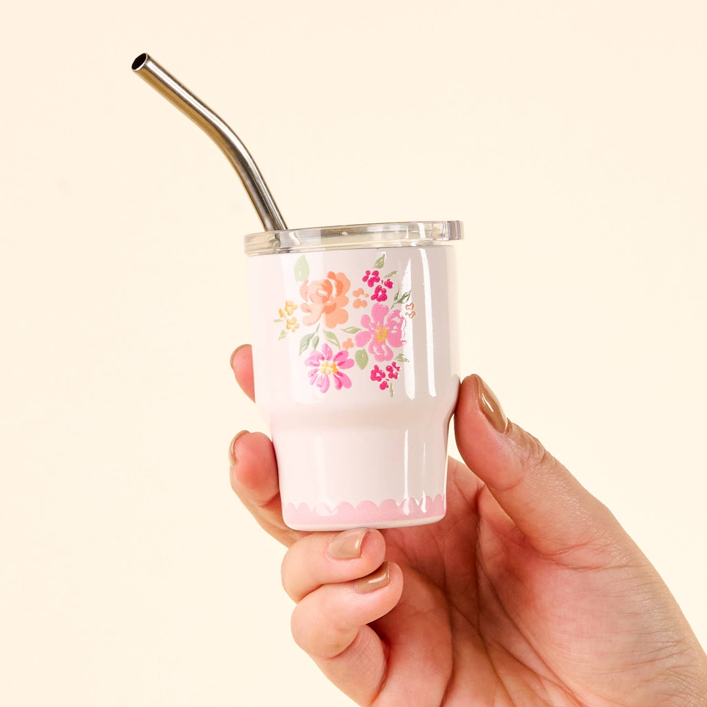 The Darling Effect - 2 oz Tiny Tumbler-Garden Blooms Pink