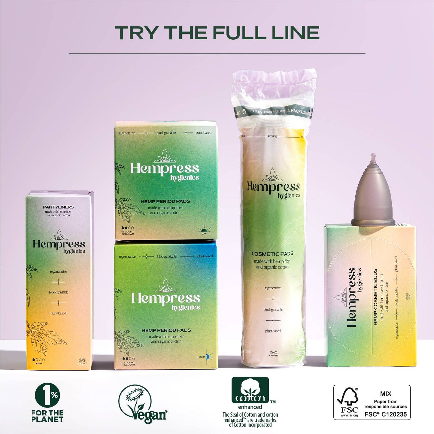 Hempress Hygienics - Hemp & Cotton Swabs