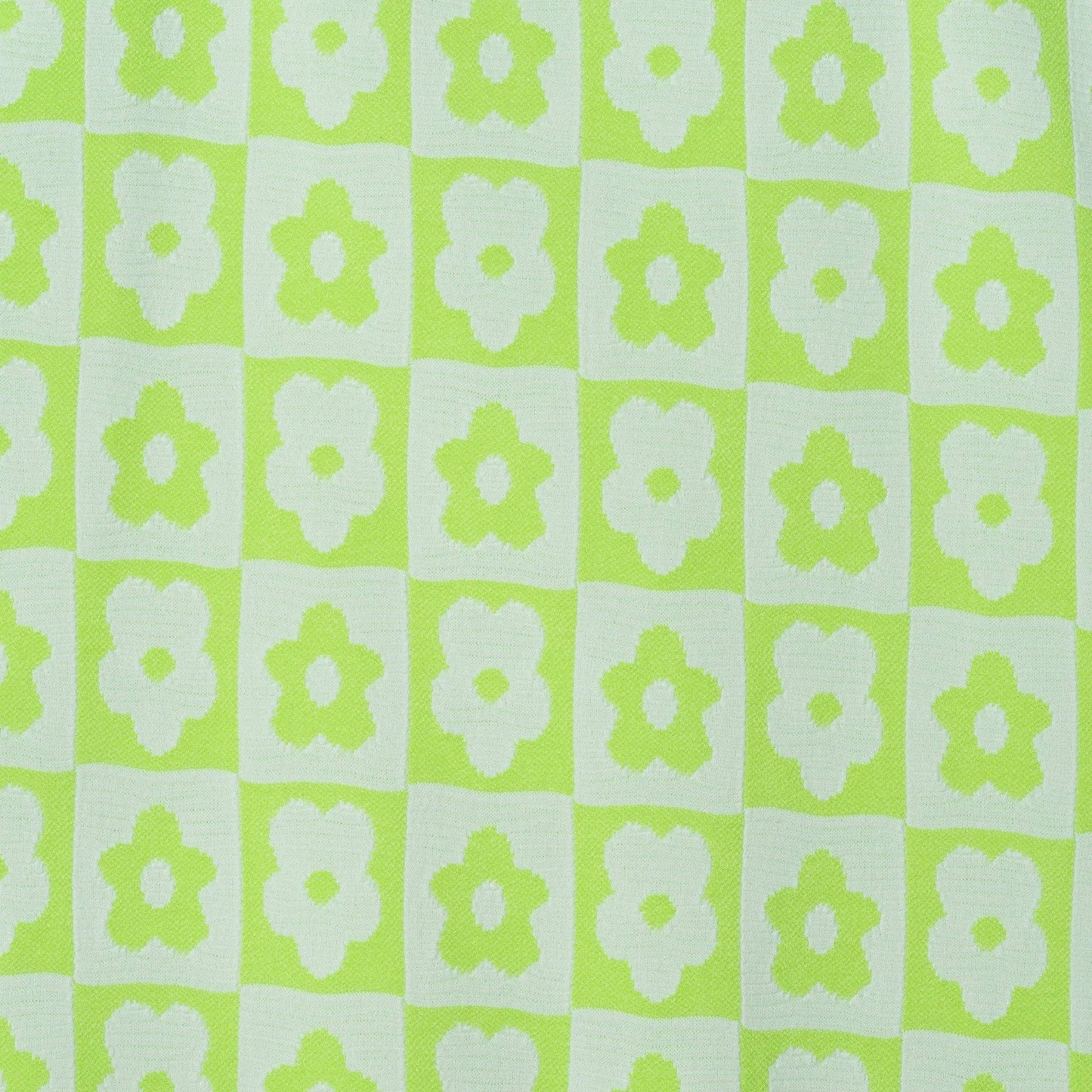 Andy & Evan - Kids (7-16) One Piece Swim Suit | Floral Check: Green