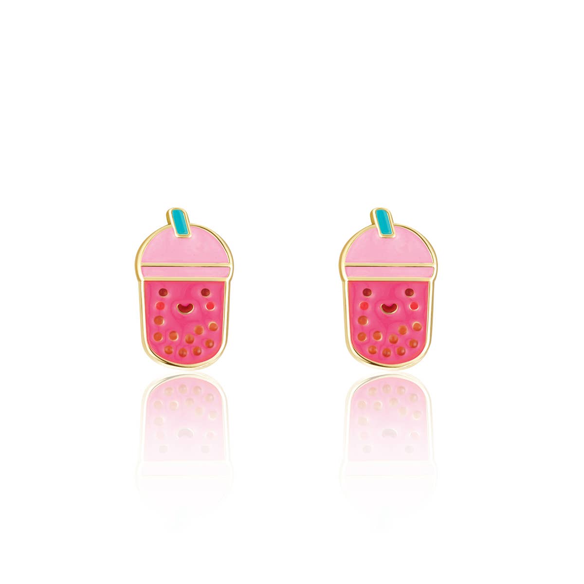 Girl Nation - Boba Tea Bliss Cutie Stud Earrings