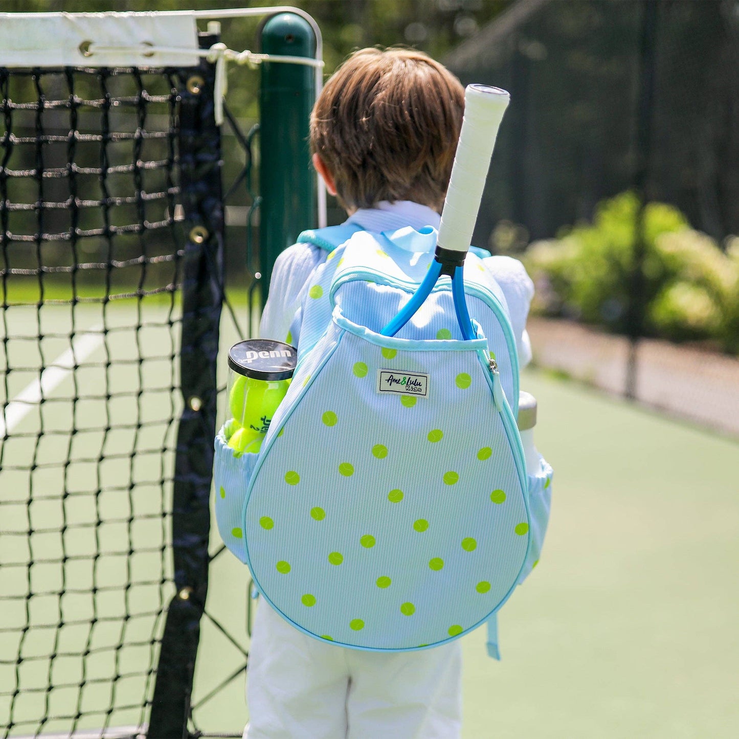 Ame & Lulu - Little Love Tennis Backpack: Sky Oxford