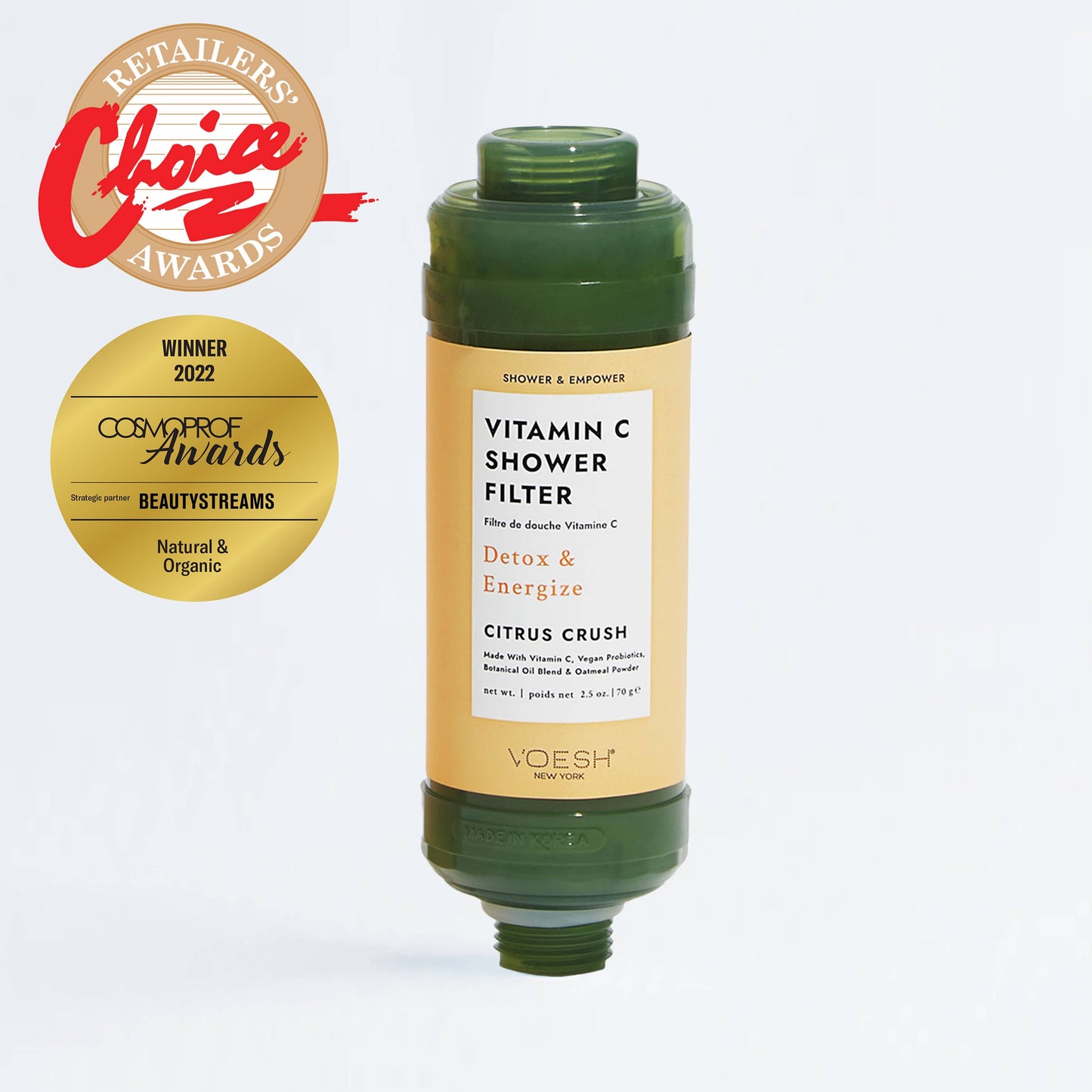 VOESH New York - Vitamin C Shower Filter Citrus Crush: Single
