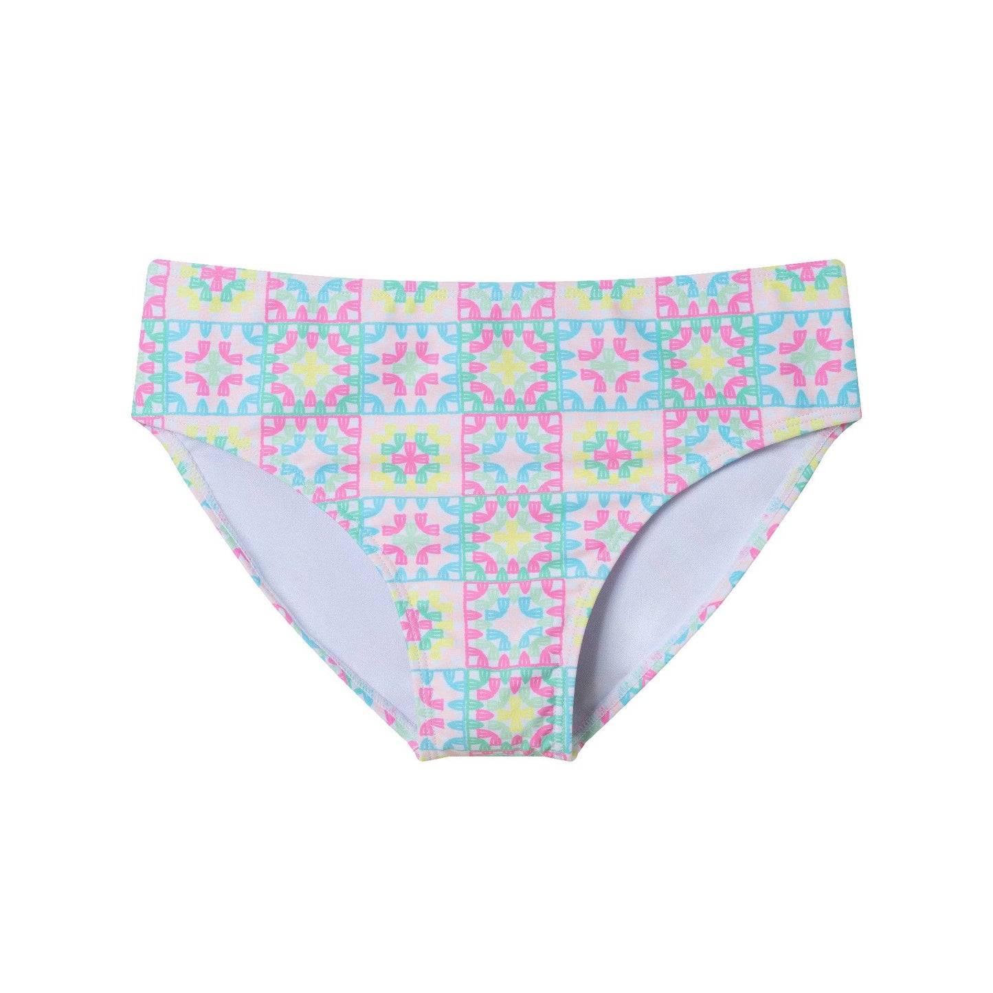 Andy & Evan - Kids (7-16) Two Piece Swimsuit | Multicolor Crochet: Pink