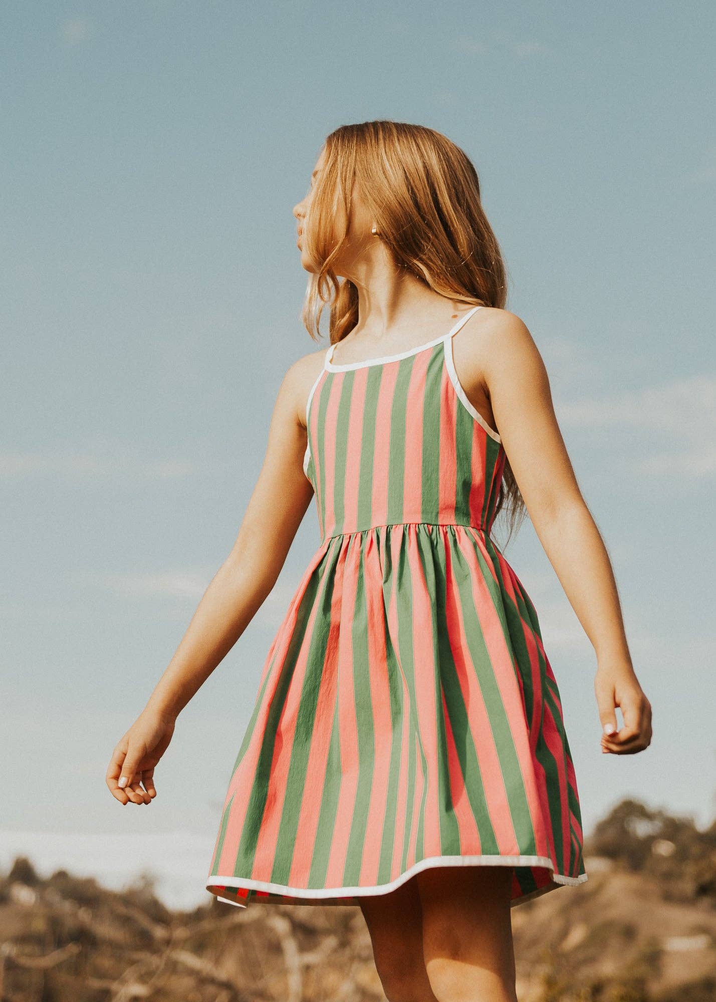 Finding Foxtale - Courtside Dress: Watermelon Stripe / 2