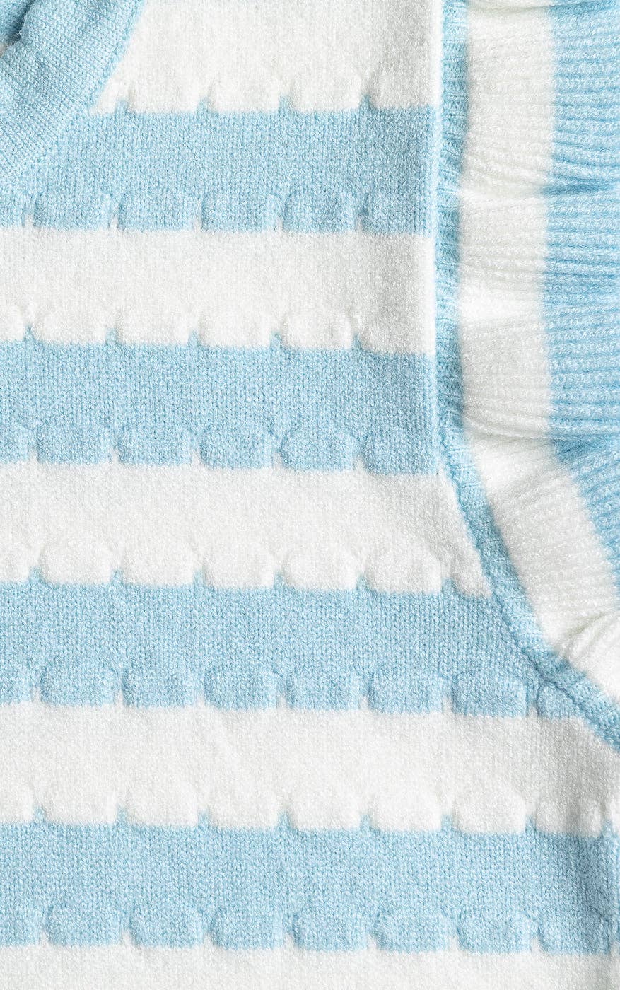 Finding Foxtale - Blue Skies Sweater Tank: Blue Skies Stripe / 8