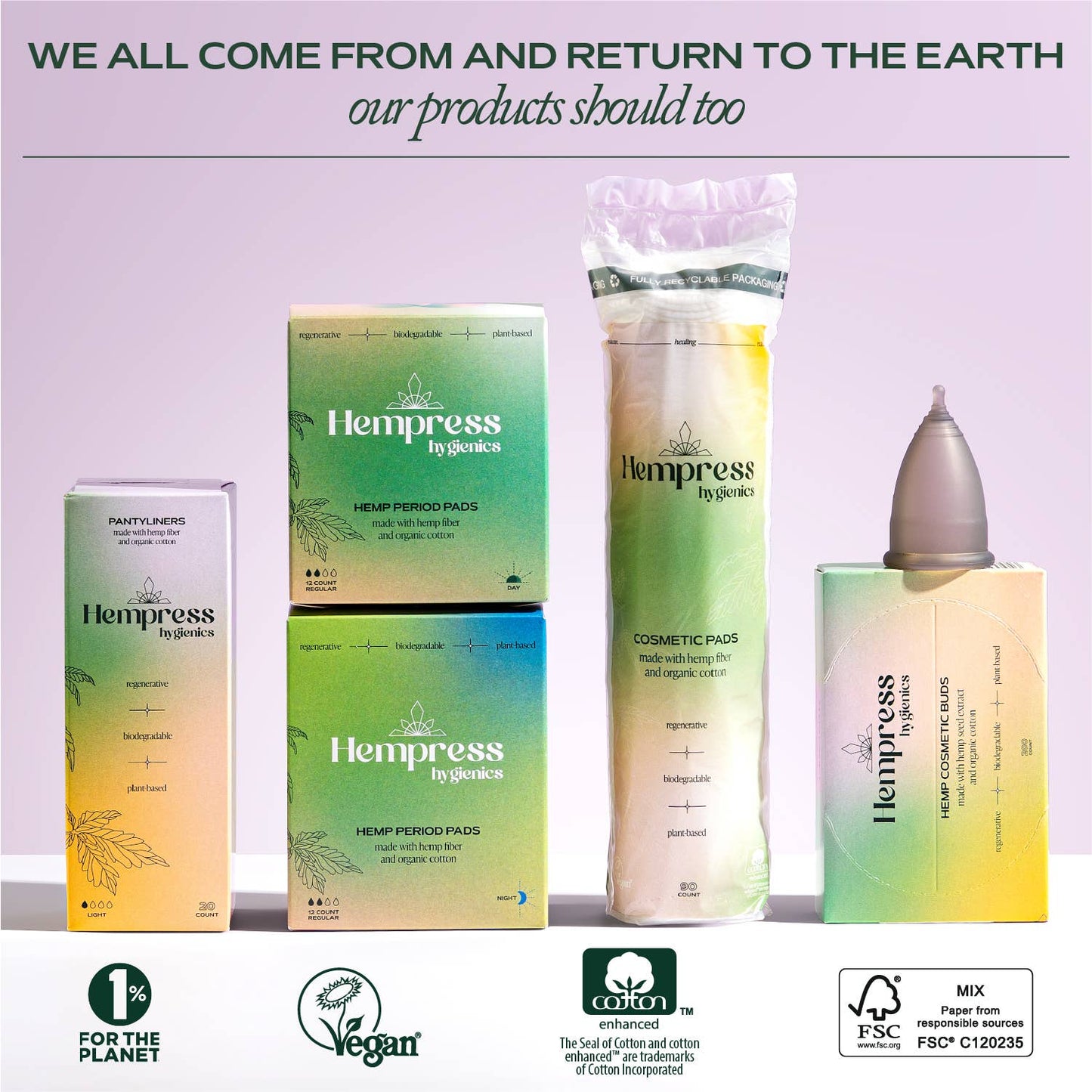 Hempress Hygienics - Organic Liners