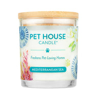 Pet House by One Fur All - Mediterranean Sea 9 oz Candle - For pet-loving homes
