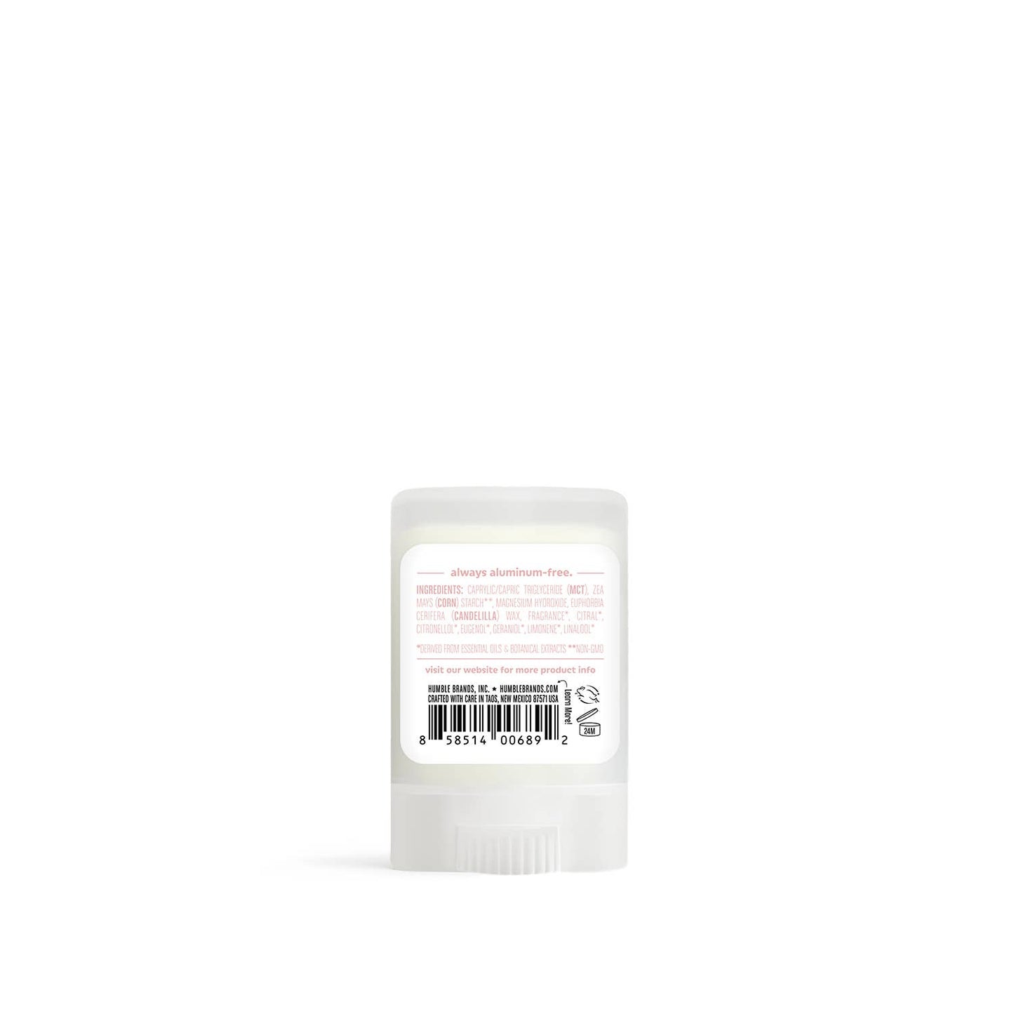 Humble Brands, Inc. - Moroccan Rose Vegan & Sensitive Travel Deodorant