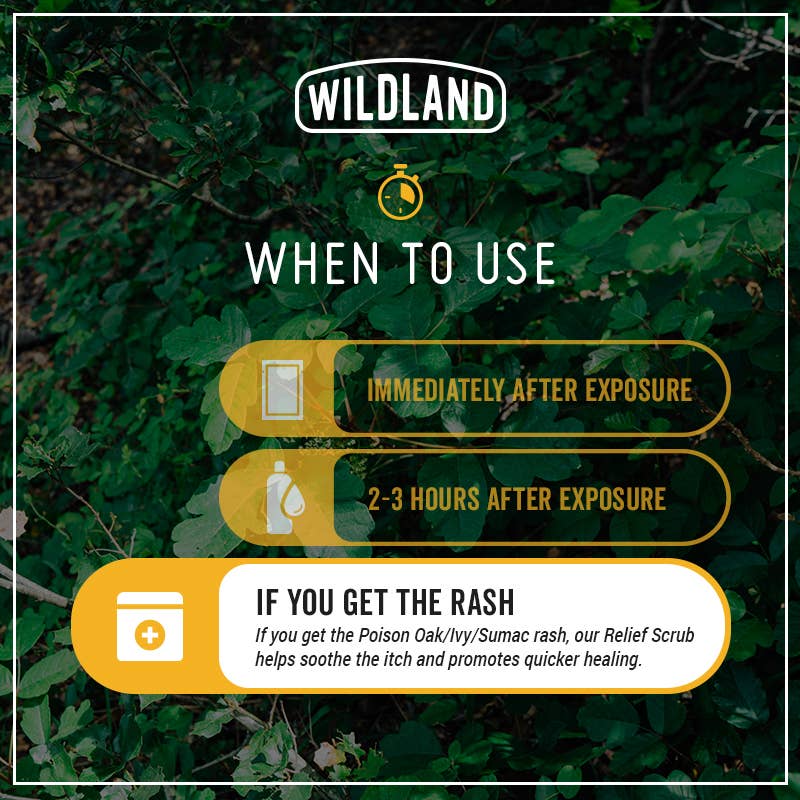 Wildland Protection - Poison Oak & Ivy Relief Scrub - 3.4 oz